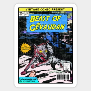 BEAST OF GEVAUDAN VINTAGE Sticker